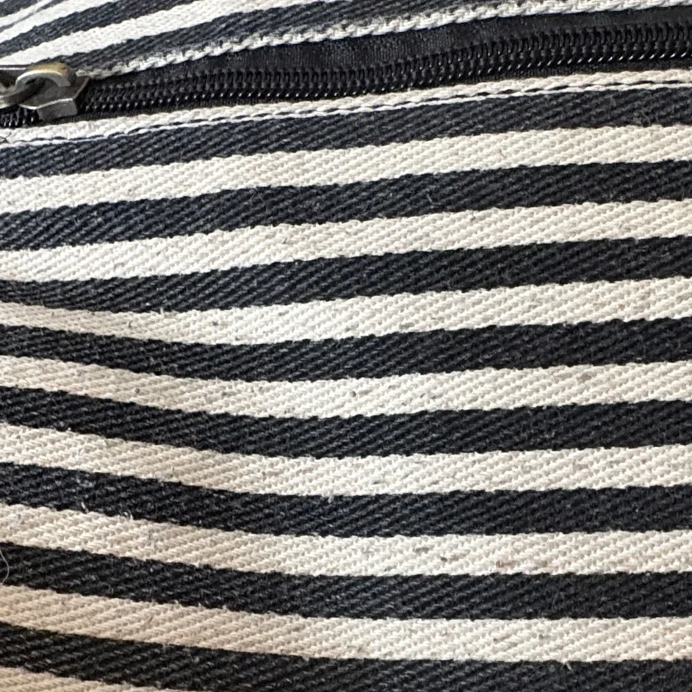 MMS Black and White Large Bag with Multi Color Aztec Design